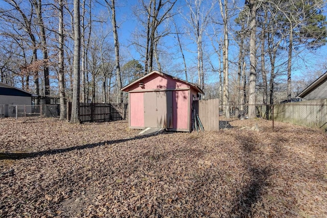 view of outdoor structure