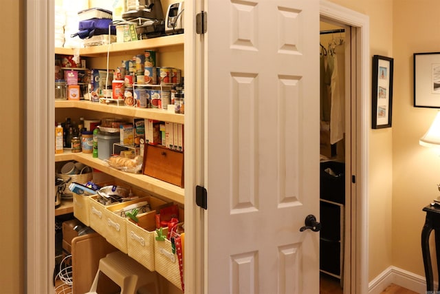 view of pantry