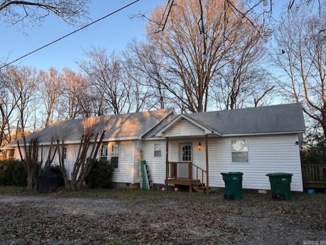 view of ranch-style home