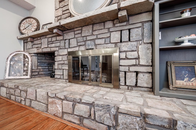 room details featuring hardwood / wood-style floors