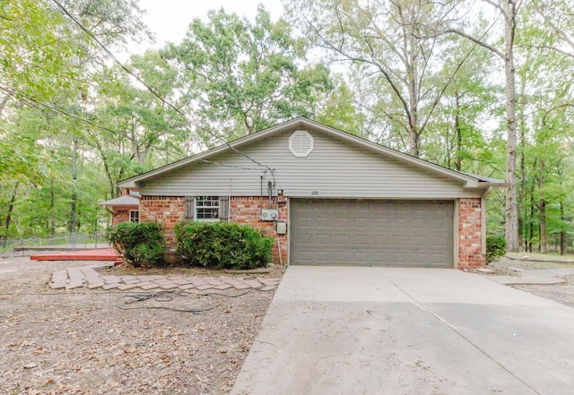 ranch-style house with a garage