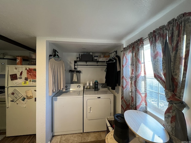 laundry area featuring washer and dryer