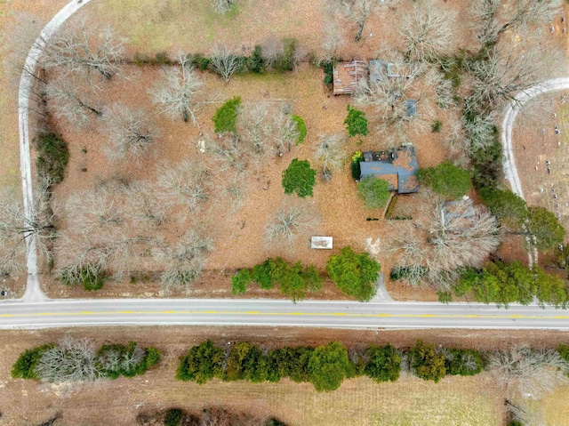 bird's eye view featuring a rural view