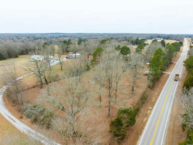 drone / aerial view with a rural view