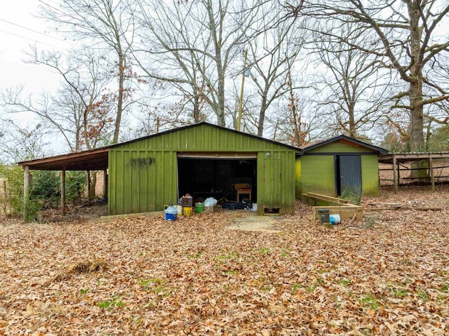 view of outdoor structure