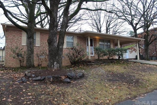 view of ranch-style home