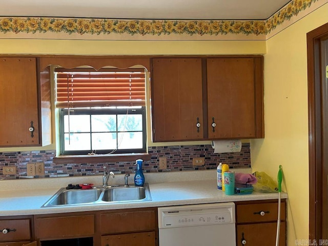 kitchen featuring dishwasher and sink