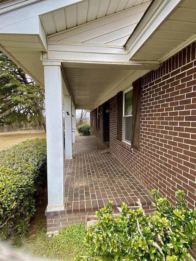 view of patio / terrace featuring covered porch