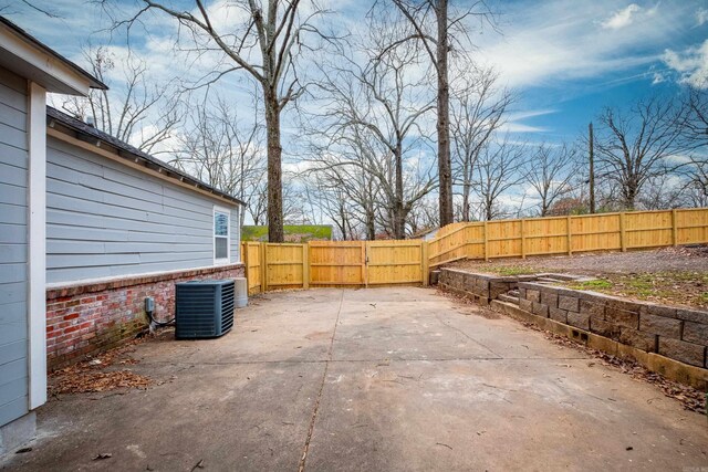 view of patio / terrace with central AC unit