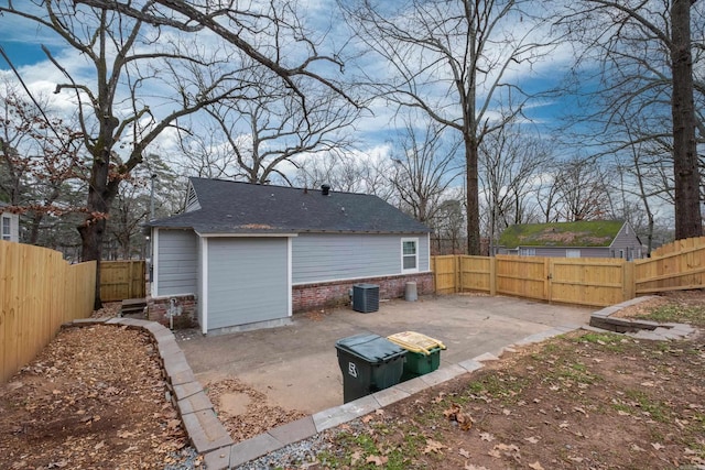 back of property featuring a patio