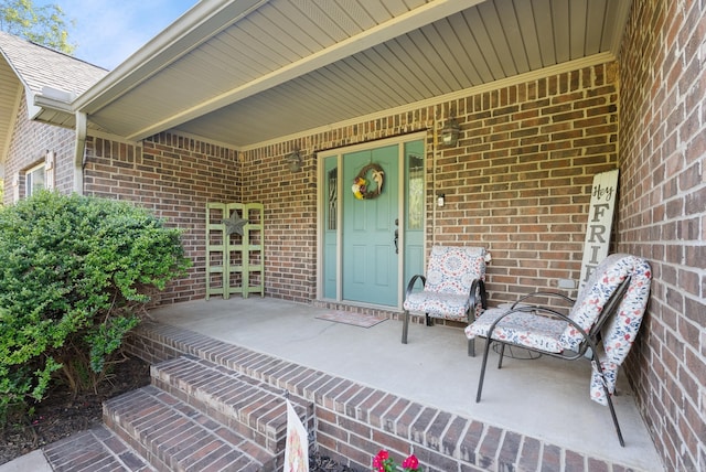 exterior space with covered porch