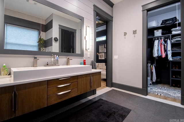 bathroom with vanity