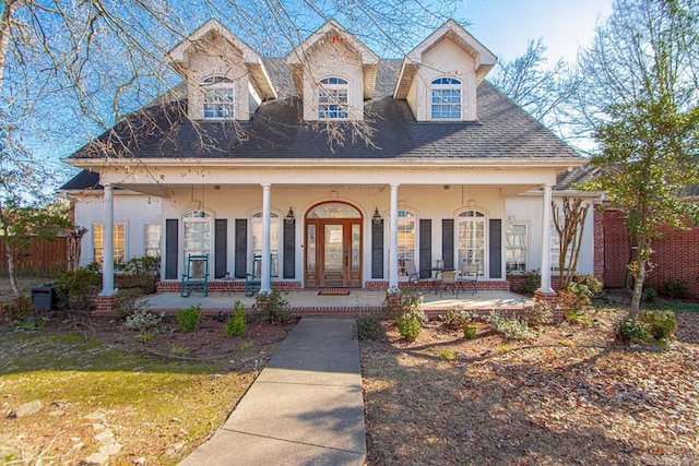 view of front of house with covered porch