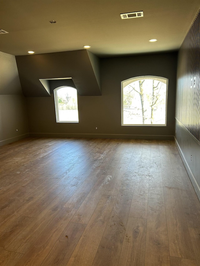 interior space with wood-type flooring