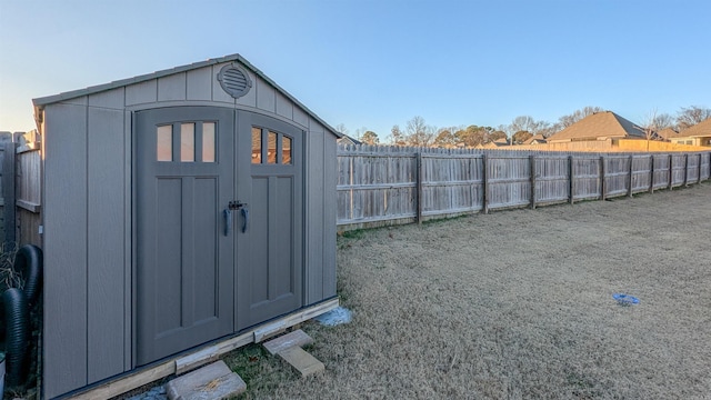 view of outdoor structure