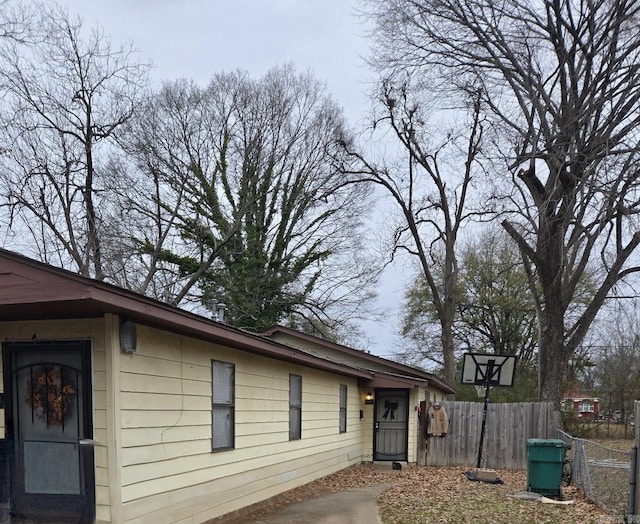 view of home's exterior