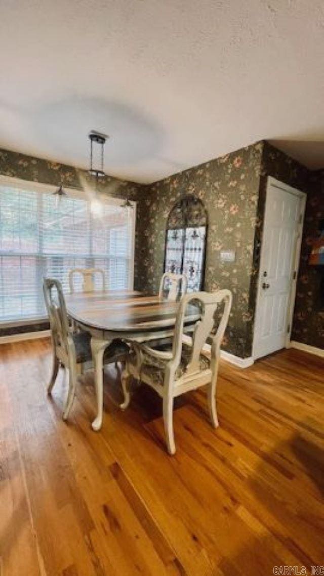 dining room featuring wood-type flooring