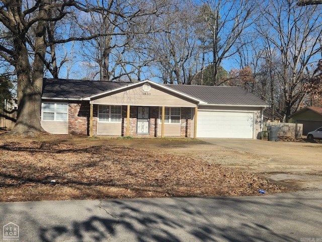 ranch-style house with a garage