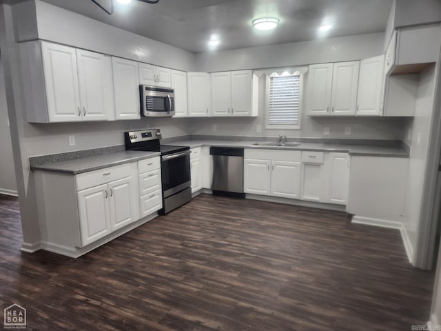 kitchen featuring white cabinets and stainless steel appliances