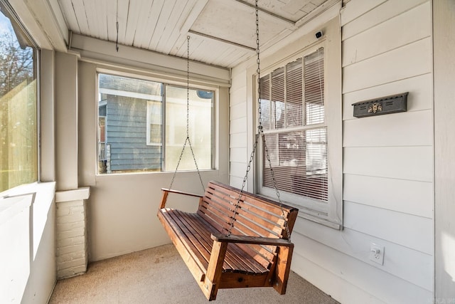 sunroom featuring a wealth of natural light