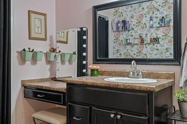 bathroom featuring vanity