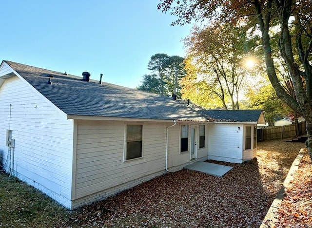 view of rear view of property