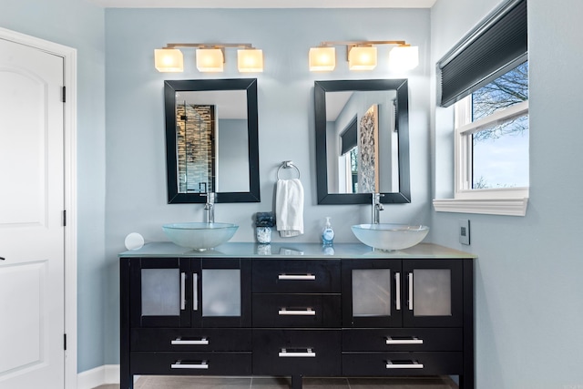 bathroom featuring vanity