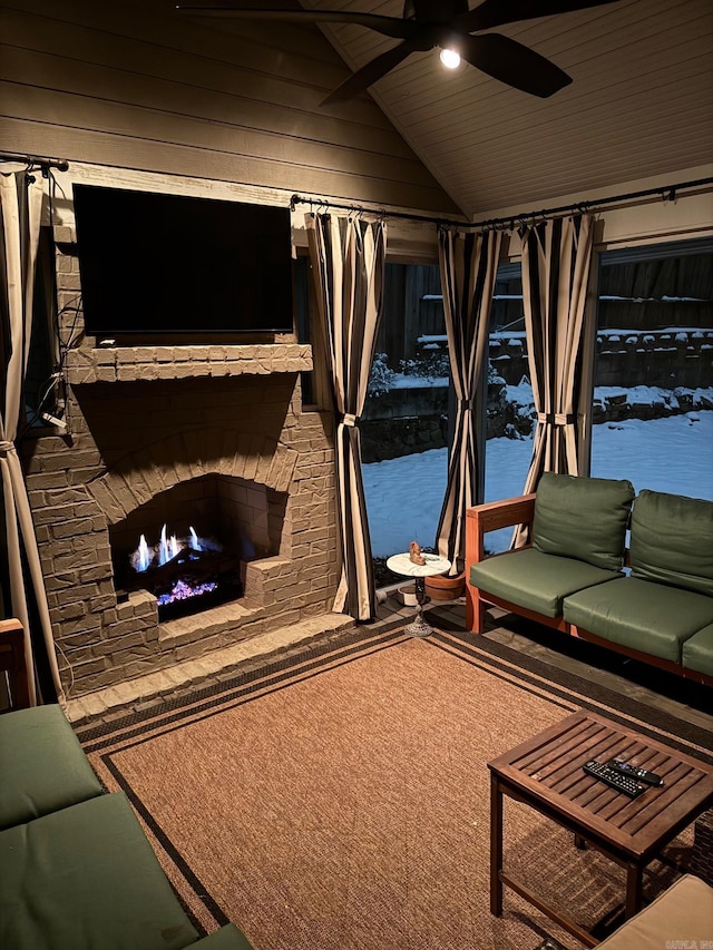 bedroom featuring carpet floors, wood ceiling, and vaulted ceiling