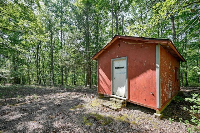 view of outdoor structure