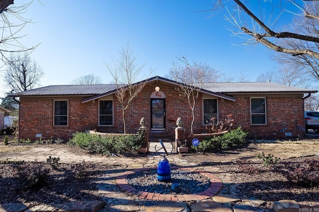 view of ranch-style house