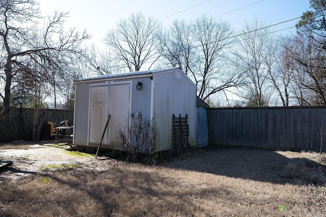 view of outdoor structure