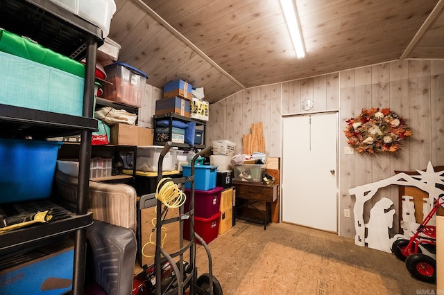 view of storage room