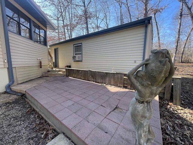 view of patio with cooling unit