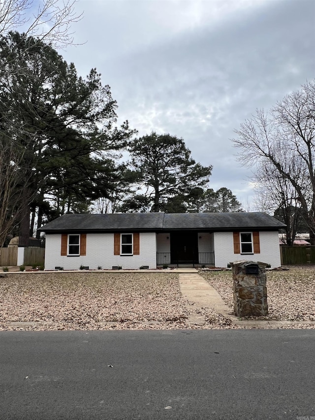 view of ranch-style home