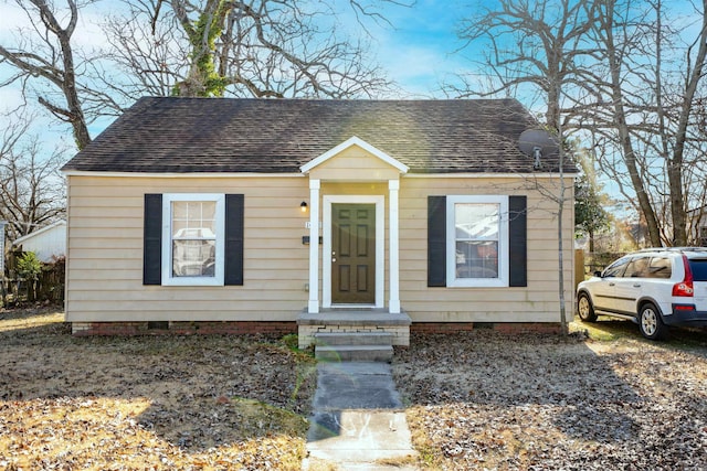 view of bungalow-style house