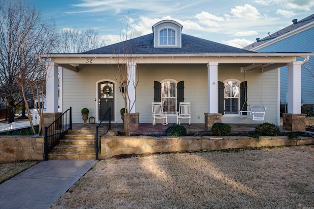 bungalow-style house featuring a porch