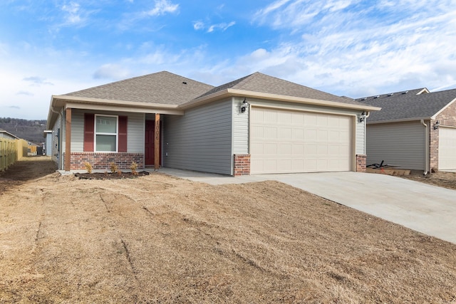 ranch-style house with a garage