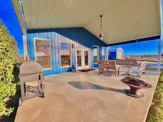 view of patio / terrace with french doors