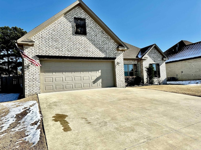 view of property featuring a garage