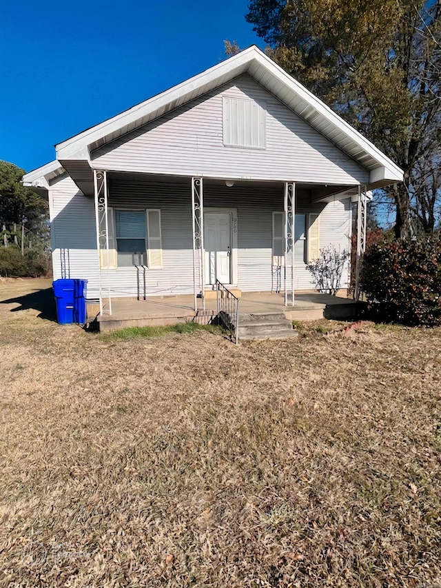 view of front of house featuring covered porch