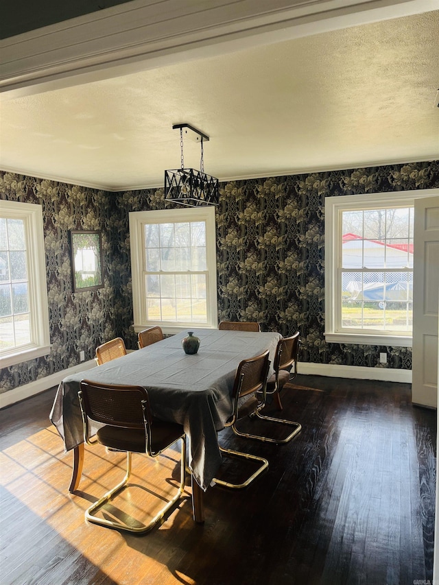 dining area featuring hardwood / wood-style flooring