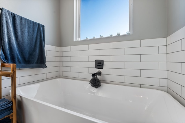 bathroom with a bathtub