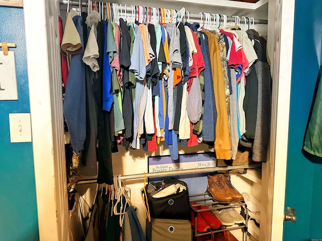 view of closet