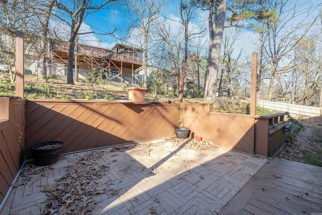 deck with a patio area