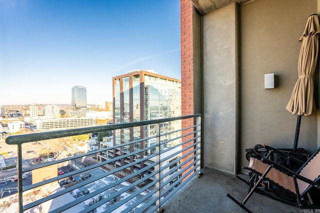 view of balcony