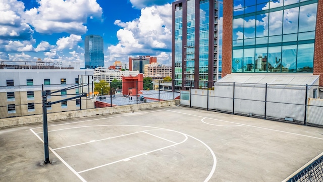 view of basketball court