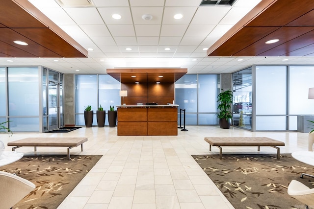 view of reception area