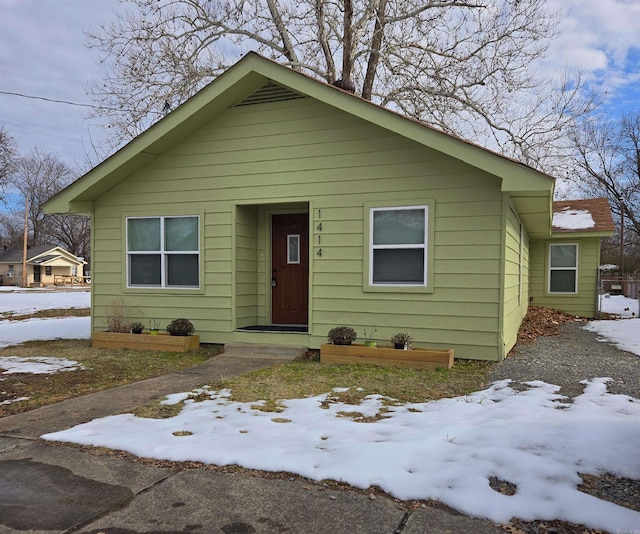 view of bungalow-style home