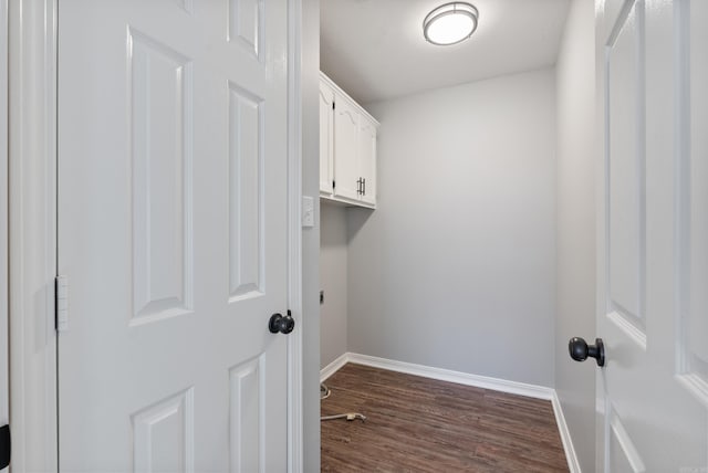 washroom featuring dark hardwood / wood-style floors