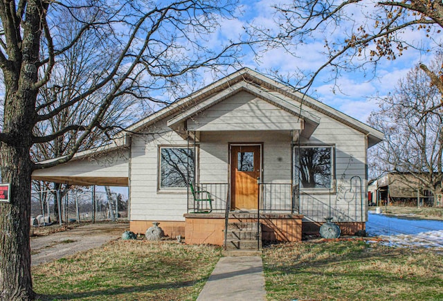 bungalow with a carport